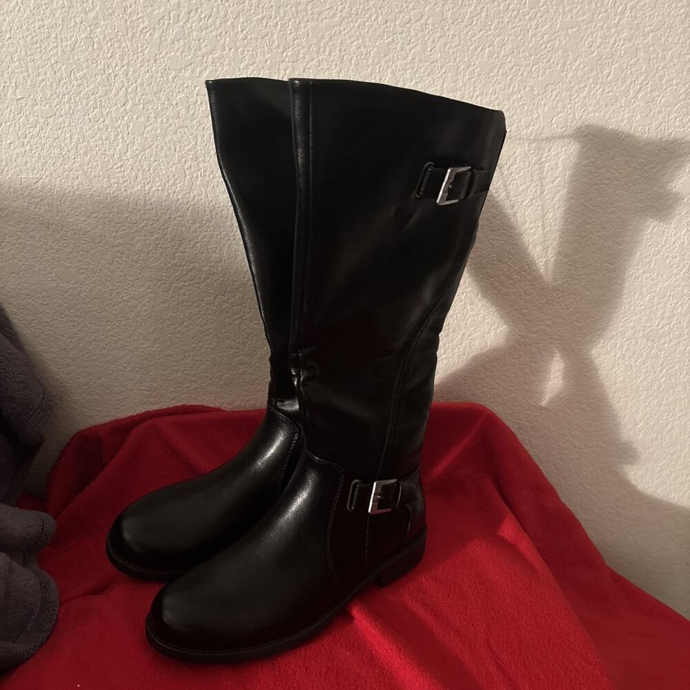 Baretraps Carmen Size US 7.5 M EU 38 Women's Motorcycle Tall Riding Boots Black